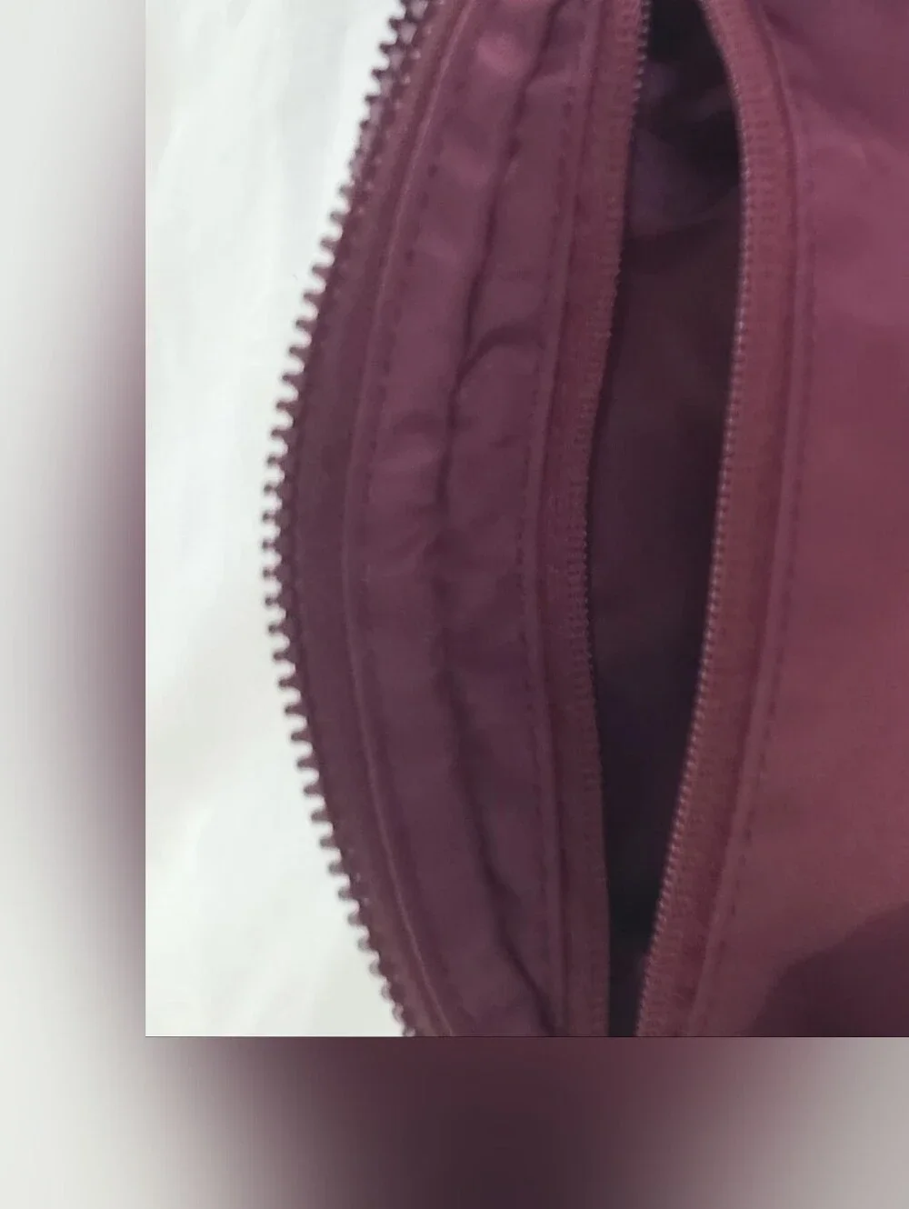 Burgundy Nylon crossbody belt bag fanny pack NWOT